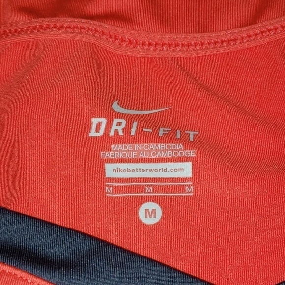 Nike Dry Fit Tank Med Red & Grey VGUC - Picture 3 of 9